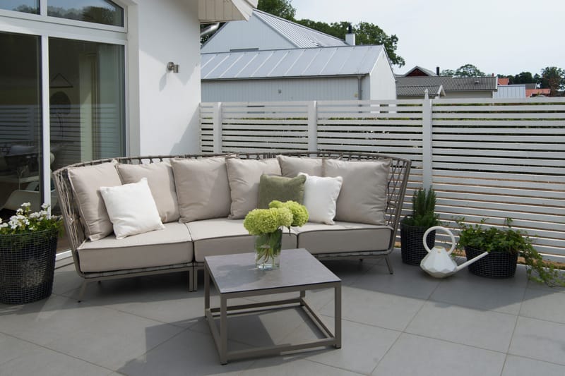 Loungesoffa Hillerstorp Jet Set 3-Sits - Beige - Utemöbler & utemiljö - Loungemöbler - Loungesoffor