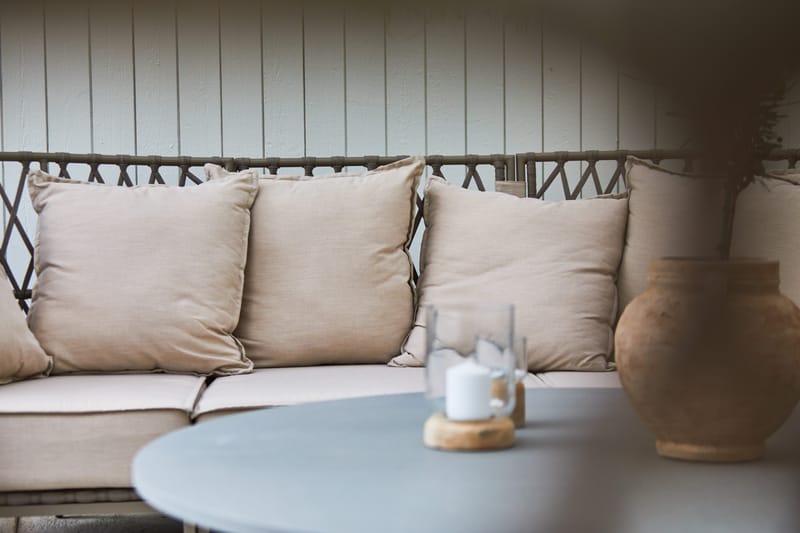 Loungesoffa Hillerstorp Jet Set 3-Sits - Beige - Utemöbler & utemiljö - Loungemöbler - Loungesoffor