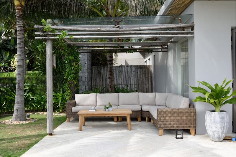 2-sits Utesoffa Bahamas Höger - Beige - Utemöbler & utemiljö - Loungemöbler - Loungesoffor