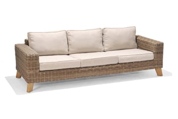 3-sits Soffa Bahamas - Beige - Utemöbler & utemiljö - Loungemöbler - Loungesoffor