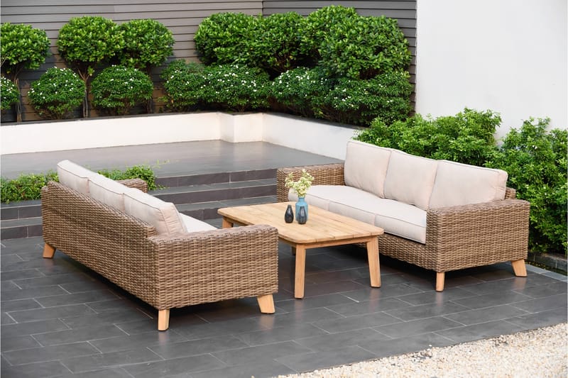 3-sits Soffa Bahamas - Beige - Utemöbler & utemiljö - Loungemöbler - Loungesoffor