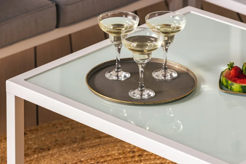 Ariany Hörnsoffa - Vit / Grå dynor - Utemöbler & utemiljö - Loungemöbler - Loungesoffor