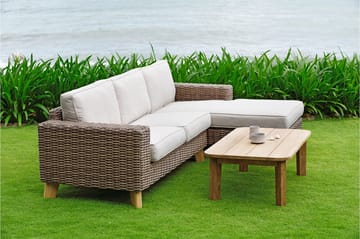 Barbados 2-sits Utesoffa Höger - Beige - Utemöbler & utemiljö - Loungemöbler - Loungesoffor