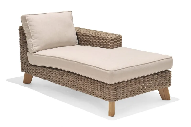 Barbados Utesoffa med Armstöd Vänster, Beige