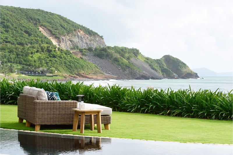 Barbados Utesoffa med Armstöd Vänster - Beige - Utemöbler & utemiljö - Loungemöbler - Loungesoffor