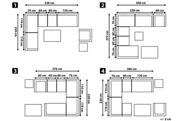 Calizza Loungegrupp Utomhus Konstrotting - Brun - Utemöbler & utemiljö - Loungemöbler - Loungesoffor