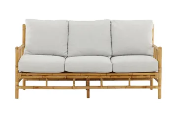 Cane Utesoffa 3-sits - Brun/Vit - Utemöbler & utemiljö - Loungemöbler - Loungesoffor