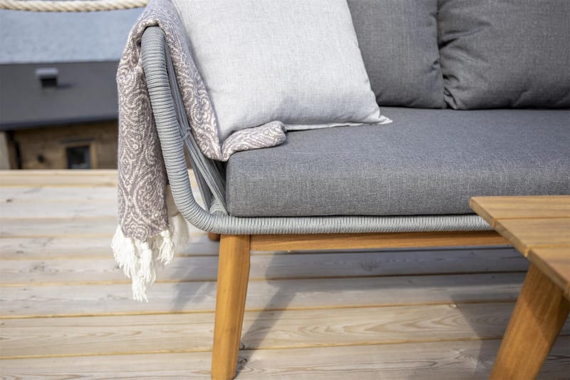 Chania Hörnsoffa Utomhus - Grå - Utemöbler & utemiljö - Utesoffa - Trädgårdssoffa