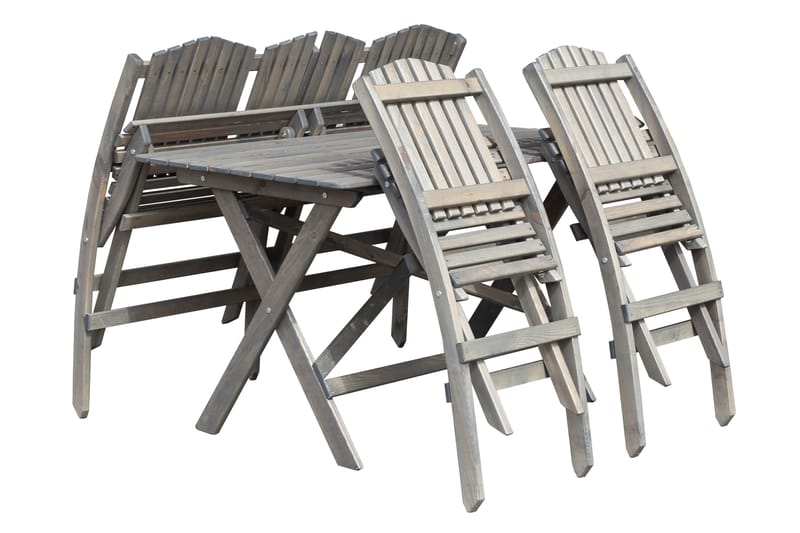 Delpino Soffgrupp Utomhus - Grå - Utemöbler & utemiljö - Loungemöbler - Loungesoffor