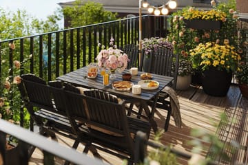 Delpino Soffgrupp Utomhus - Kaffesvart - Utemöbler & utemiljö - Loungemöbler - Loungesoffor