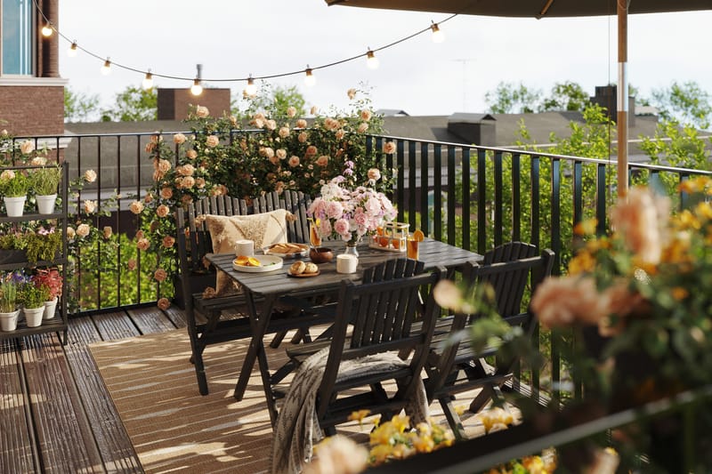 Delpino Soffgrupp Utomhus - Kaffesvart - Utemöbler & utemiljö - Utegrupp - Matgrupp utomhus