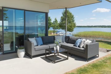 Hillerstorp Adelshamn Hörnsoffa Utomhus - Grå - Utemöbler & utemiljö - Loungemöbler - Loungesoffor