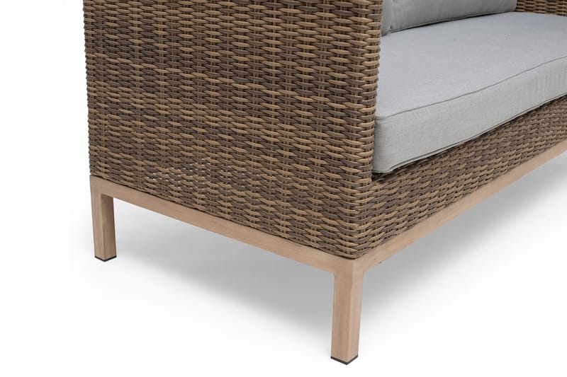 Hillerstorp Fyrsnäs 3-Sits Utesoffa - Grå|Brun - Utemöbler & utemiljö - Loungemöbler - Loungesoffor