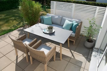 Hillerstorp Fyrsnäs 3-Sits Utesoffa - Grå|Brun - Utemöbler & utemiljö - Loungemöbler - Loungesoffor