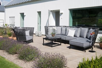 Hillerstorp Jet Set Loungesoffa Utomhus - Grå - Utemöbler & utemiljö - Loungemöbler - Loungesoffor