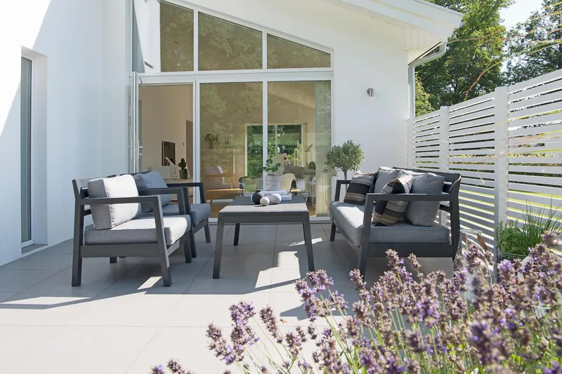 Hillerstorp Utestoltö Lounge Utesoffa - Grå|Svart - Utemöbler & utemiljö - Loungemöbler - Loungesoffor