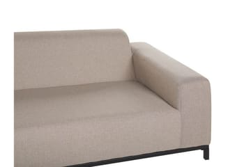 Hughen 3-sits Utesoffa - Beige/Svart - Utemöbler & utemiljö - Loungemöbler - Loungesoffor
