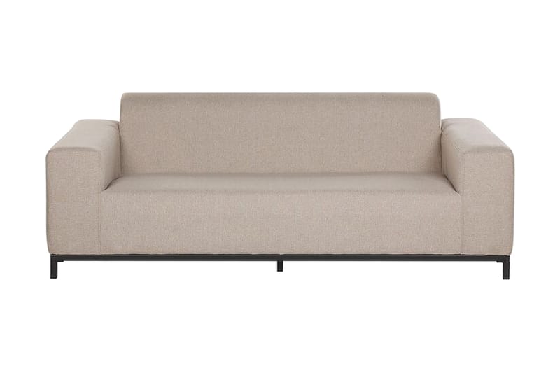 Hughen 3-sits Utesoffa - Beige/Svart - Utemöbler & utemiljö - Loungemöbler - Loungesoffor