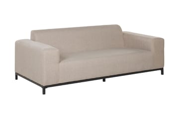 Hughen 3-sits Utesoffa - Beige/Svart - Utemöbler & utemiljö - Loungemöbler - Loungesoffor