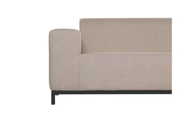 Hughen 3-sits Utesoffa - Beige/Svart - Utemöbler & utemiljö - Loungemöbler - Loungesoffor