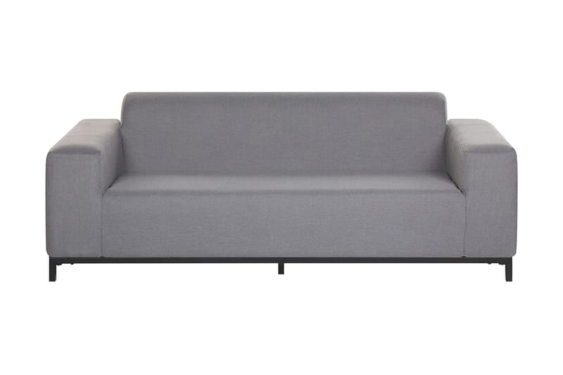 Hughen 3-sits Utesoffa - Grå/Svart - Utemöbler & utemiljö - Loungemöbler - Loungesoffor