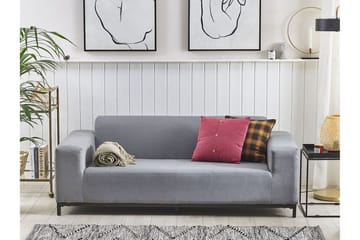 Hughen 3-sits Utesoffa - Grå/Svart - Utemöbler & utemiljö - Loungemöbler - Loungesoffor