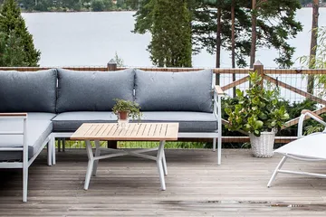 Mexico Hörnsoffa Utomhus - Vit - Utemöbler & utemiljö - Utesoffa - Trädgårdssoffa