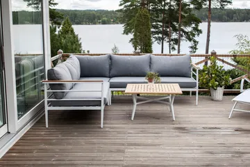 Mexico Hörnsoffa Utomhus - Vit - Utemöbler & utemiljö - Utesoffa - Trädgårdssoffa