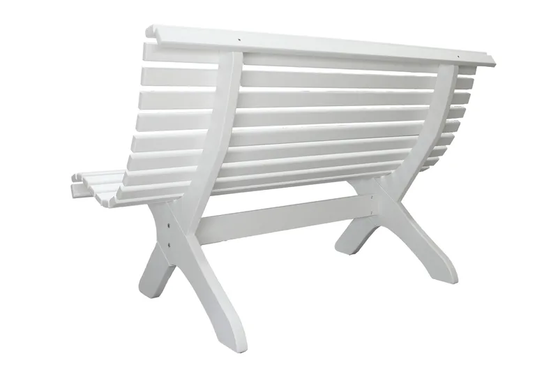 Norvald Trädgårdsbänk 140 cm - Vit - Utemöbler & utemiljö - Loungemöbler - Loungesoffor