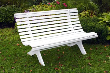 Norvald Trädgårdsbänk 140 cm - Vit - Utemöbler & utemiljö - Loungemöbler - Loungesoffor