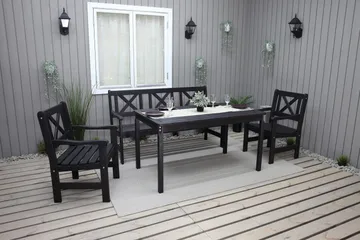 Olivo 3-sits Utesoffa - Kaffesvart - Utemöbler & utemiljö - Loungemöbler - Loungesoffor