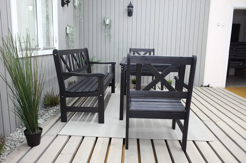 Olivo 3-sits Utesoffa - Kaffesvart - Utemöbler & utemiljö - Loungemöbler - Loungesoffor