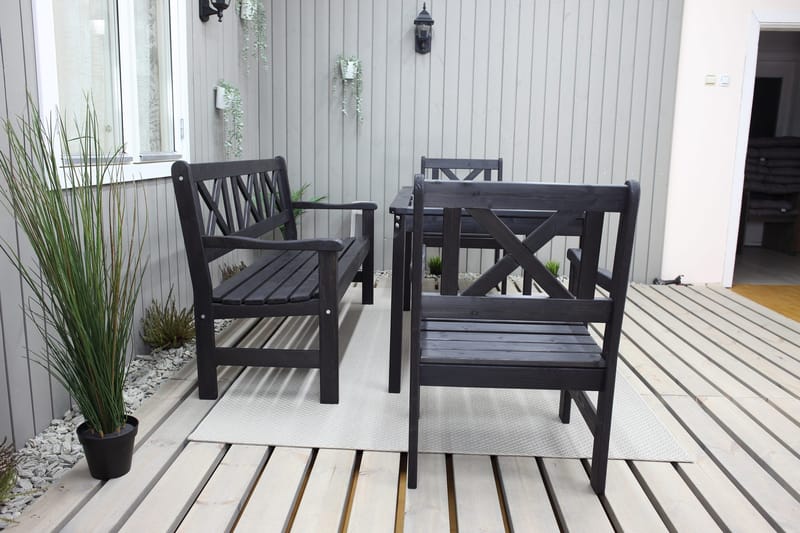 Olivo 3-sits Utesoffa - Kaffesvart - Utemöbler & utemiljö - Loungemöbler - Loungesoffor