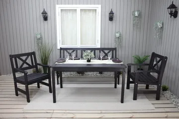 Olivo 3-sits Utesoffa - Kaffesvart - Utemöbler & utemiljö - Loungemöbler - Loungesoffor