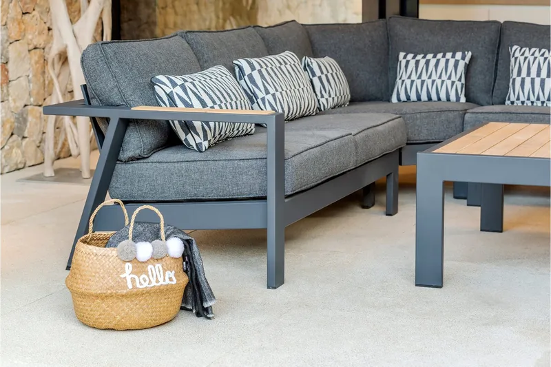 Palau 2-sits Utesoffa Höger - Grå - Utemöbler & utemiljö - Loungemöbler - Loungesoffor