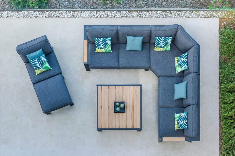 Palau 2-sits Utesoffa Höger - Grå - Utemöbler & utemiljö - Loungemöbler - Loungesoffor