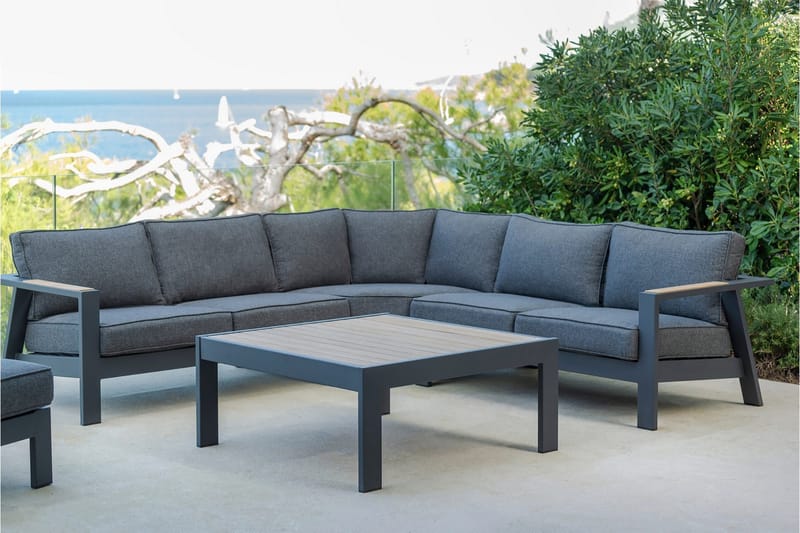 Palau 2-sits Utesoffa Vänster - Grå - Utemöbler & utemiljö - Loungemöbler - Loungesoffor