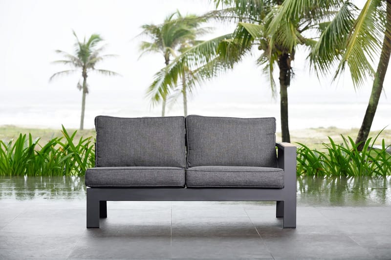 Palau 2-sits Utesoffa Vänster - Grå - Utemöbler & utemiljö - Loungemöbler - Loungesoffor