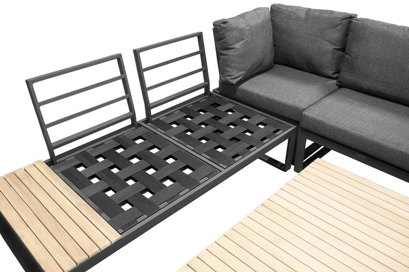 Panama Hörnsoffa Utomhus - Grå/Svart - Utemöbler & utemiljö - Loungemöbler - Loungeset & loungegrupp