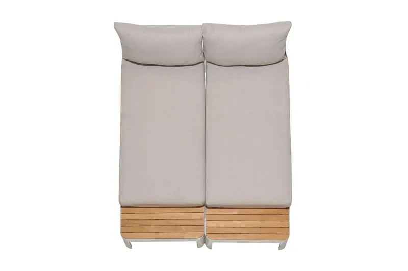 Portals Utesoffa 2-sits - Teak/Vit - Utemöbler & utemiljö - Loungemöbler - Loungesoffor