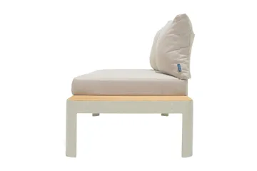 Portals Utesoffa 2-sits - Teak/Vit - Utemöbler & utemiljö - Loungemöbler - Loungesoffor