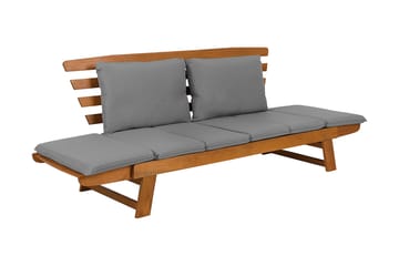 Portici Trädg årdssoffa 210 cm - Trä/Natur - Utemöbler & utemiljö - Loungemöbler - Loungesoffor