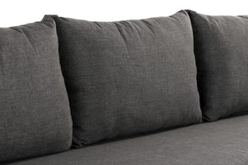 Sandina 3-sits Utesoffa – Soffa ute med avtagbar klädsel - Svart / Grå - Utemöbler & utemiljö - Loungemöbler - Loungesoffor