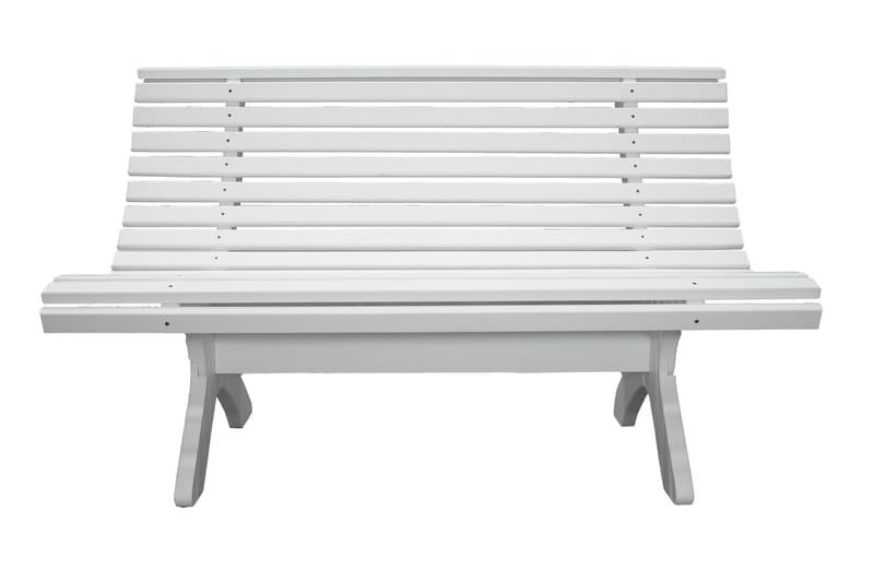 Trädgårdsbänk Norvald 140 cm Vit - Vit - Utemöbler & utemiljö - Loungemöbler - Loungesoffor