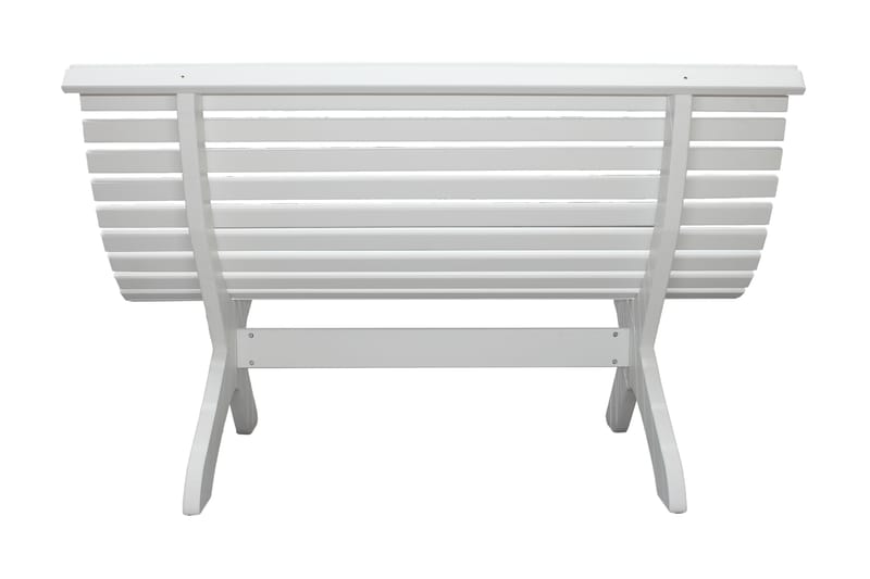 Trädgårdsbänk Norvald 140 cm Vit - Vit - Utemöbler & utemiljö - Loungemöbler - Loungesoffor