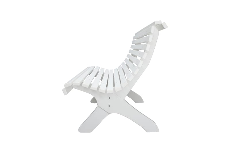 Trädgårdsbänk Norvald 140 cm Vit - Vit - Utemöbler & utemiljö - Loungemöbler - Loungesoffor