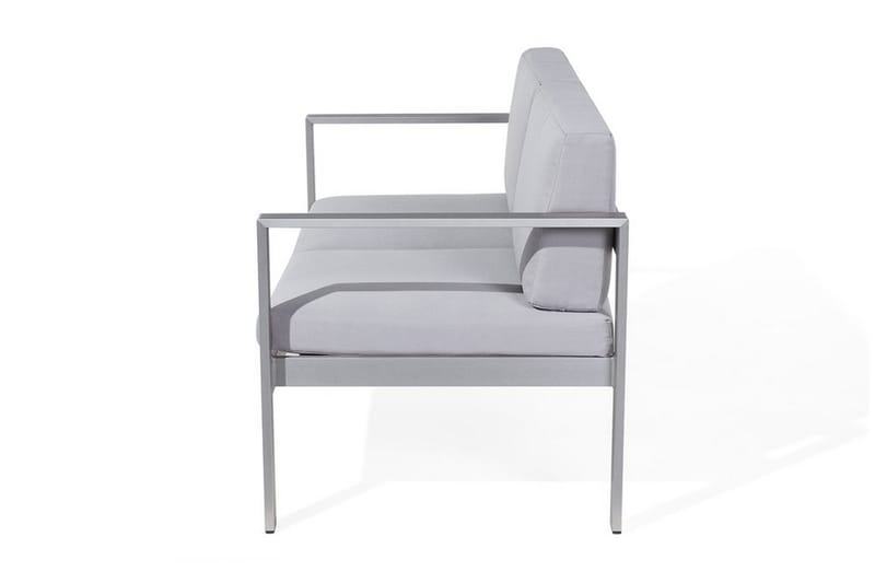 Trädgårdssoffa Tirrena 142 cm - Ljusgrå - Utemöbler & utemiljö - Loungemöbler - Loungesoffor