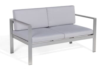 Trädgårdssoffa Tirrena 142 cm - Ljusgrå - Utemöbler & utemiljö - Loungemöbler - Loungesoffor