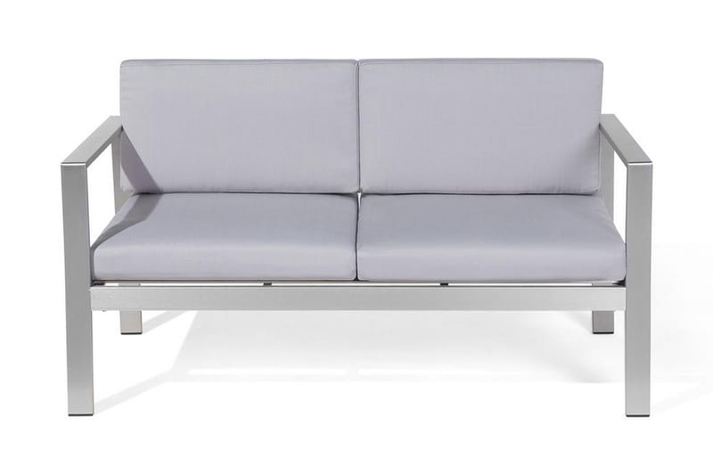 Trädgårdssoffa Tirrena 142 cm - Ljusgrå - Loungesoffor - Balkongsoffa - Utesoffa