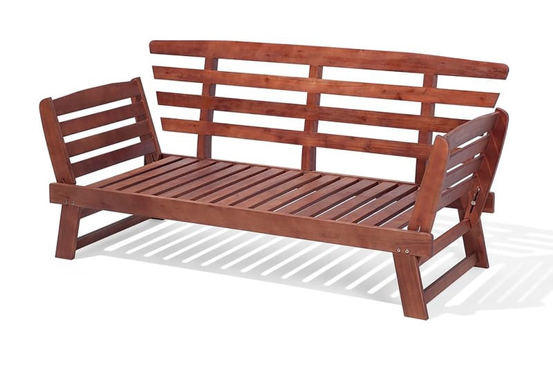 Trädgårdssoffa Portici 210 cm - Trä/Natur - Loungesoffor - Balkongsoffa - Utesoffa